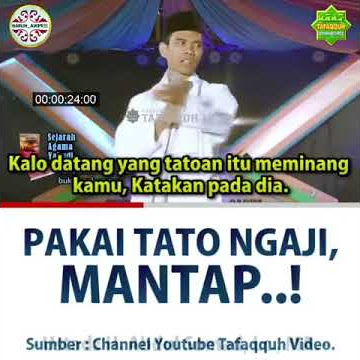 Ustadz Abdul Somad..Pakai Tato Ngaji, Mantap...!
