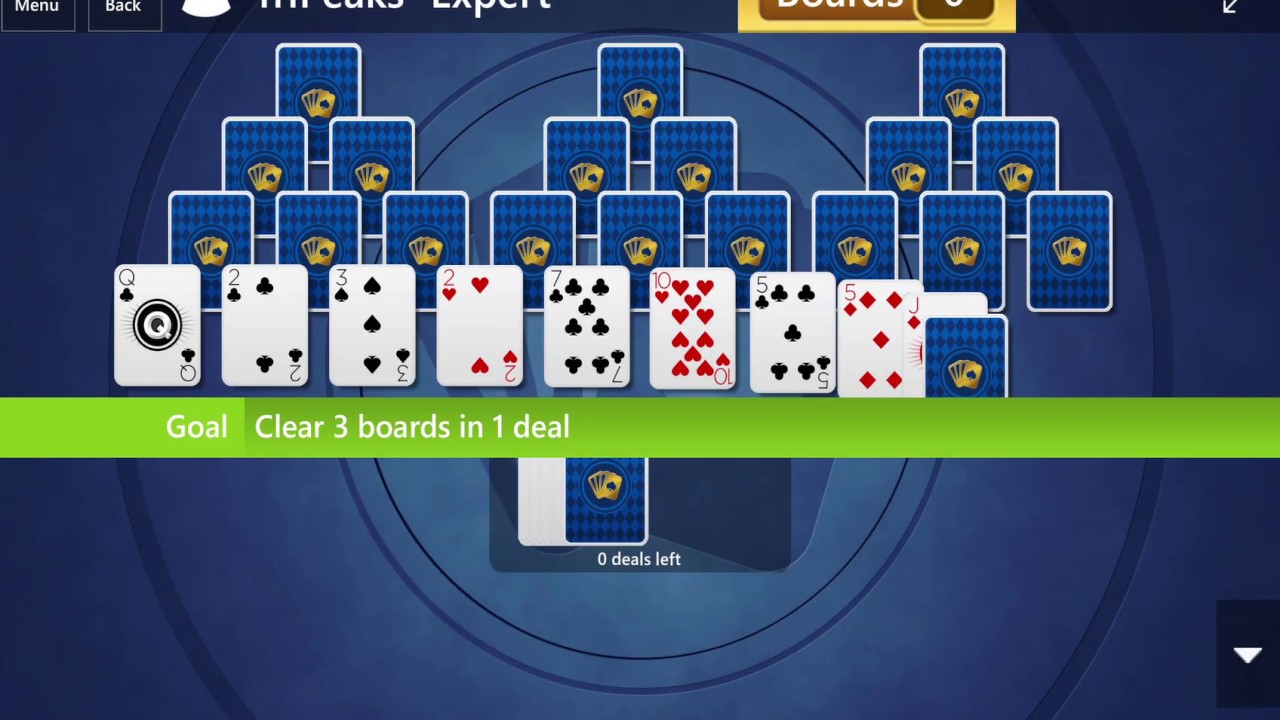 Microsoft Solitaire Collection TriPeaks Expert June 12, 2015 YouTube