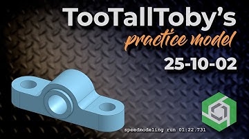 Onshape Speedmodeling Too Tall Toby Practice Model 25-10-02