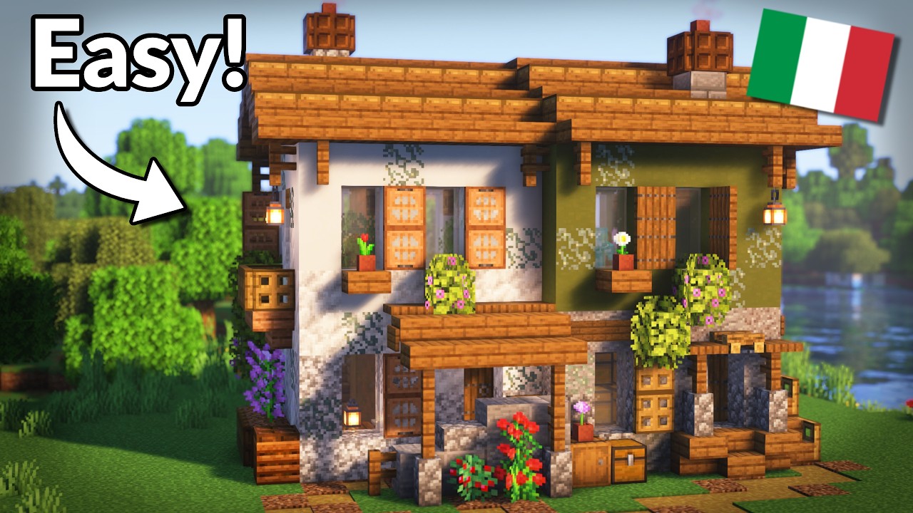 Minecraft: 2-Player Italian Survival House [Tutorial] - Minecraft Builders