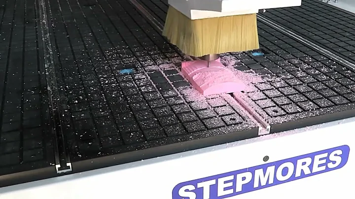 Stepmores 4 axis rotating spindle ATC cnc router