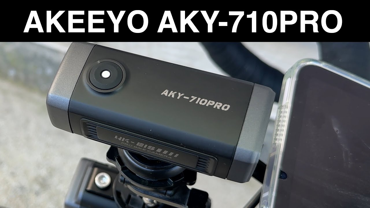 AKEEYO AKY-710 PRO ドライブレコーダー 最新版の自転車/バイク用手ブレ補正機能搭載ドライブレコーダー