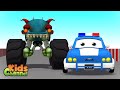 Road rangers vs haunted house monster truck  car cartoons for children  kids channel