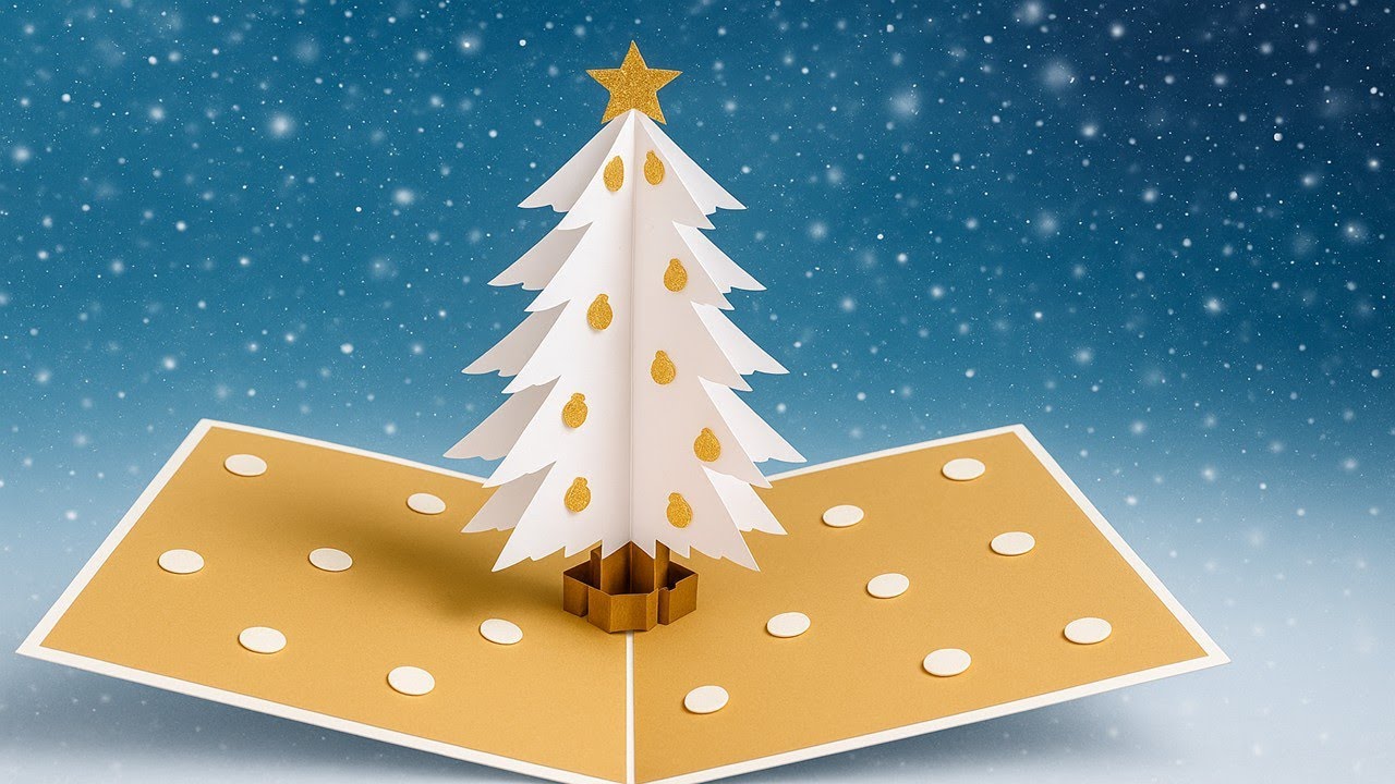 DIY Pop-Up Christmas Tree Card 🎄 | Easy 3D Holiday Card Tutorial | DG Handmade