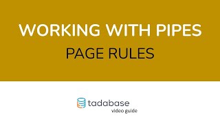 5   Pipes Page Rules