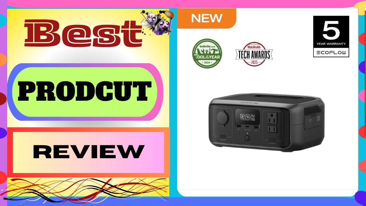 ECOFLOW RIVER 3 Portable Power Station, 230Wh LiFePO4 Battery Power Station,