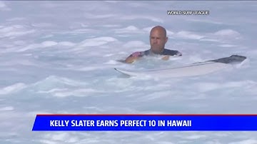 Kelly Slater Earns Perfect 10 In Hawaii