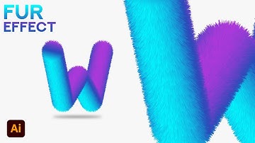 Fur Realistic Effect In Adobe Illustrator CC 2021 | Tutorial