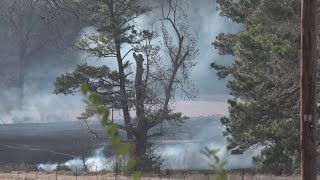 Firefighters battle 1,100-acre wildfire in Angelina National Forest