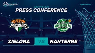 Stelmet Zielona Gora v Nanterre 92 - Press Conference - Basketball Champions League 2017