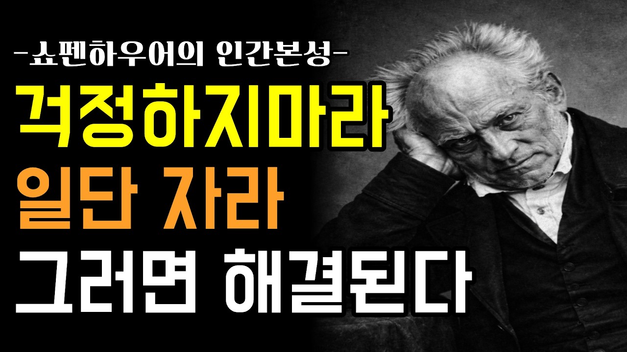 밤마다 잠 안오면 보세요! 일단 자라 불안을 잠재우는 단 한 가지 방법! #쇼펜하우어#철학#명언