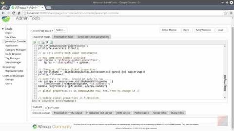 Alfresco Badass Javascript Console