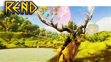 Fastest Mount in the Game - Rend Survival Gameplay Part 18 (Taming a Stag & Goliath Arachnix Spider)