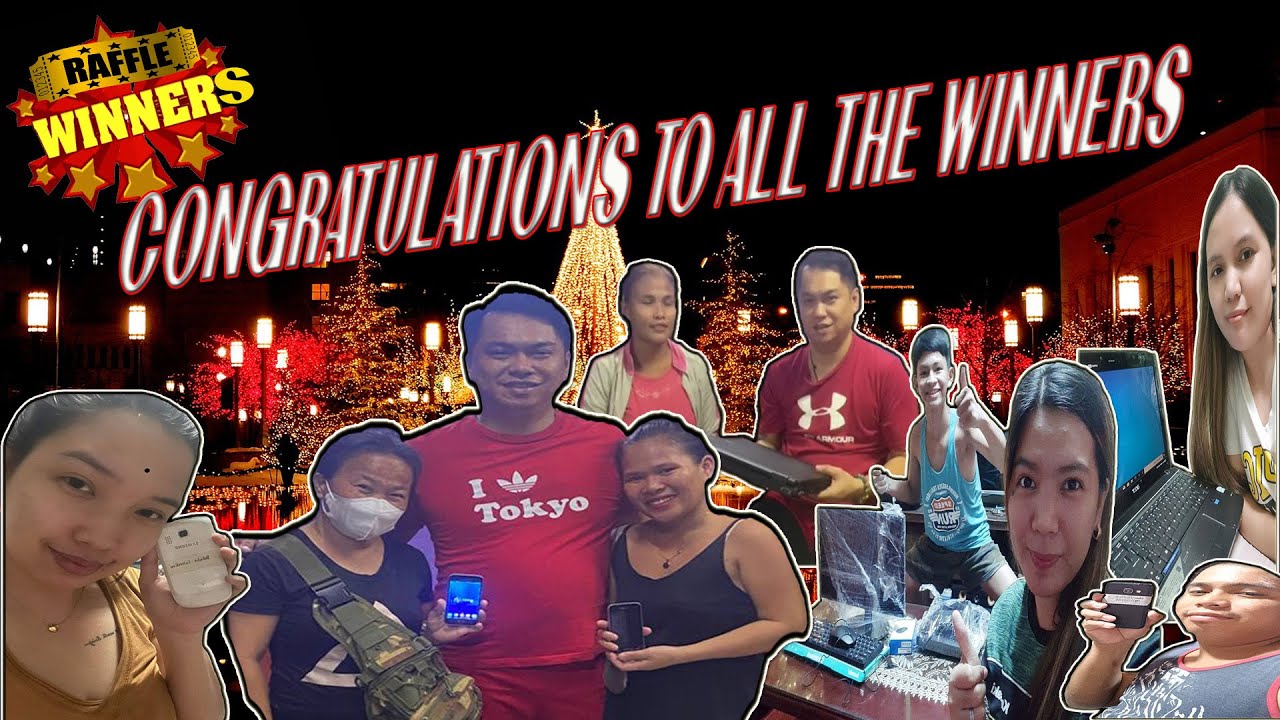 XMAS LIVE RAFFLE WINNERS [LAPTOPS,CELPHONES,GCASH,BIGAS] - YouTube