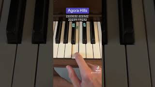 Agora Hills - Doja Cat Easy Piano Tutorial