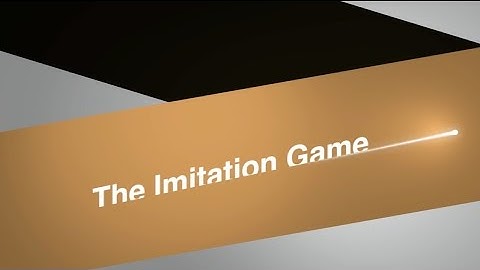 Alan Turing and The Imitation Game