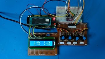 8051 4ch 16bit ADS1115 ADC demo