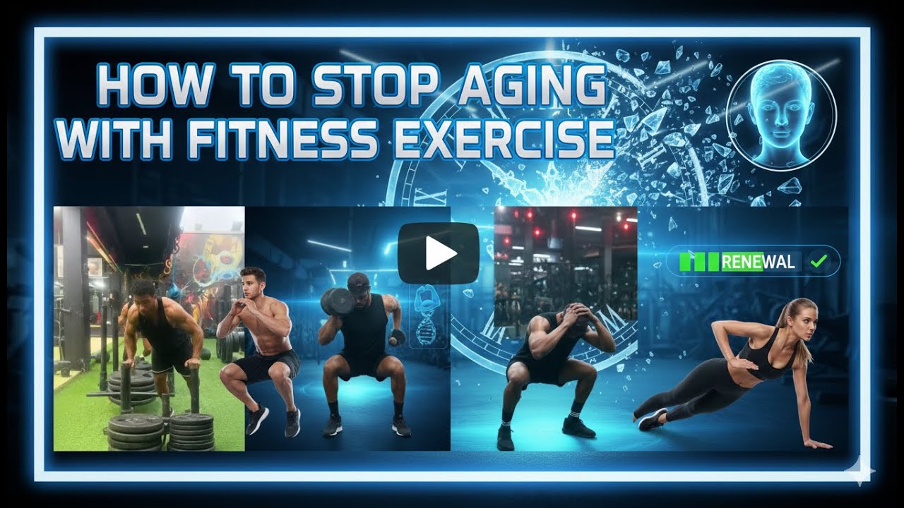 Как остановить старение с помощью фитнес-упражнений #фитнес #упражнения #здоровье