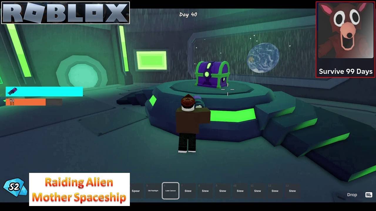 Roblox 99 Nights in the Forest - Raid Alien Mother Spaceship in a