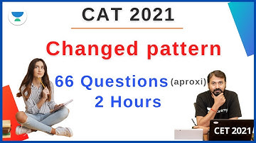 CAT 2021 | New Paper Pattern | 66 Questions (aproxi.) | 2 Hours | Ronak Shah