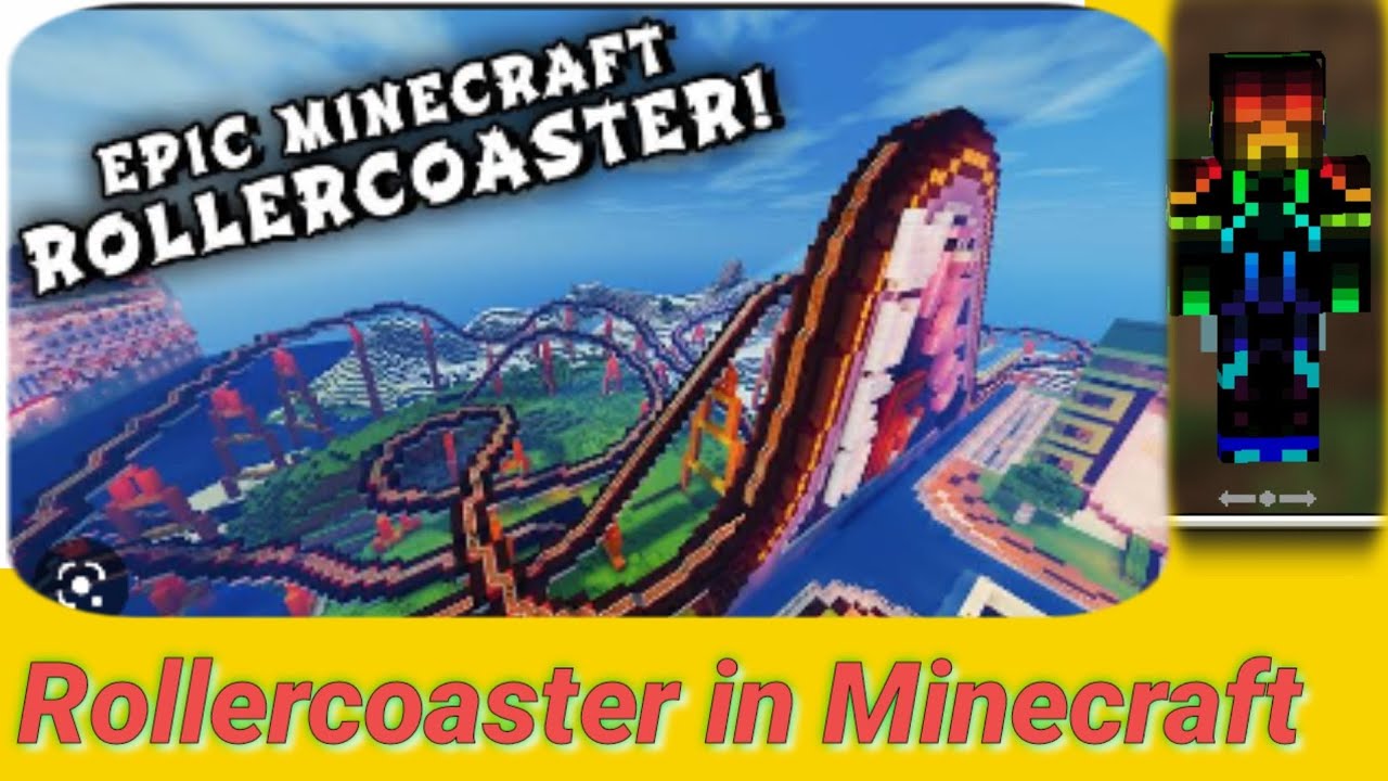 #MY OP NEW Rollercoaster in Minecraft 🤩😍🥰😍#viralvideo - YouTube