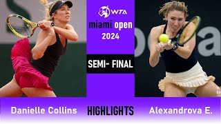 Alexandrova vs Collins | Semi Final - Miami Open 2024 [ SET.1]
