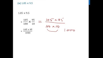 Using Algebra Identities, evaluate 1.05 × 9.5 - Teachoo