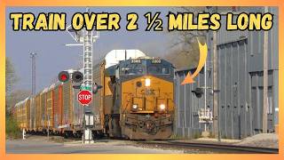 Monster Train Over Two And Half Miles Long Splits Downtown Marion In Half