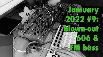 Rings as an FM bass machine with Plaits chords & 606 beats | Jamuary 2022 #9