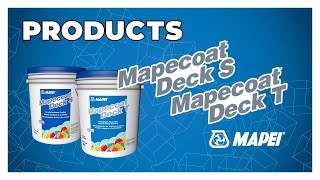 MAPEI Live: Protect your concrete with Mapecoat Deck S and Mapecoat Deck T acrylic deck coatings