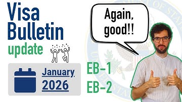 Visa Bulletin January 2026 - Good news again