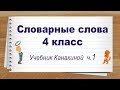 Словарные слова 4 класс учебник Канакина ч1. Тренажер написания слов под диктовку.