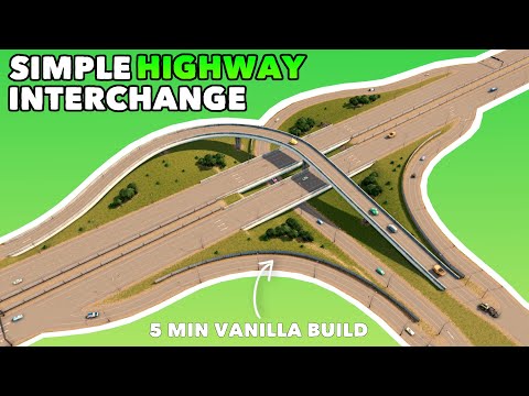 Upgrade your highways in 5 minutes with this simple Interchange | Cities: Skylines | Tutorial