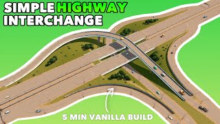 Upgrade your highways in 5 minutes with this simple Interchange | Cities: Skylines | Tutorial