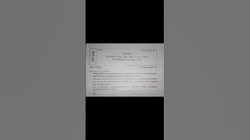 Basic Civil Engineering paper 2024. RTU 2 sem BCE paper main exam. #engneering #civilengineering