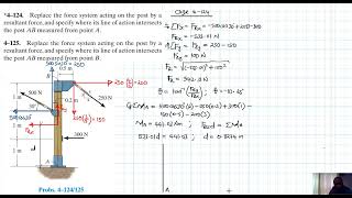 Famous 4–124, 4–125 Force System Resultants (Chapter 4: Hibbeler Statics) Benam Academy Wealth
