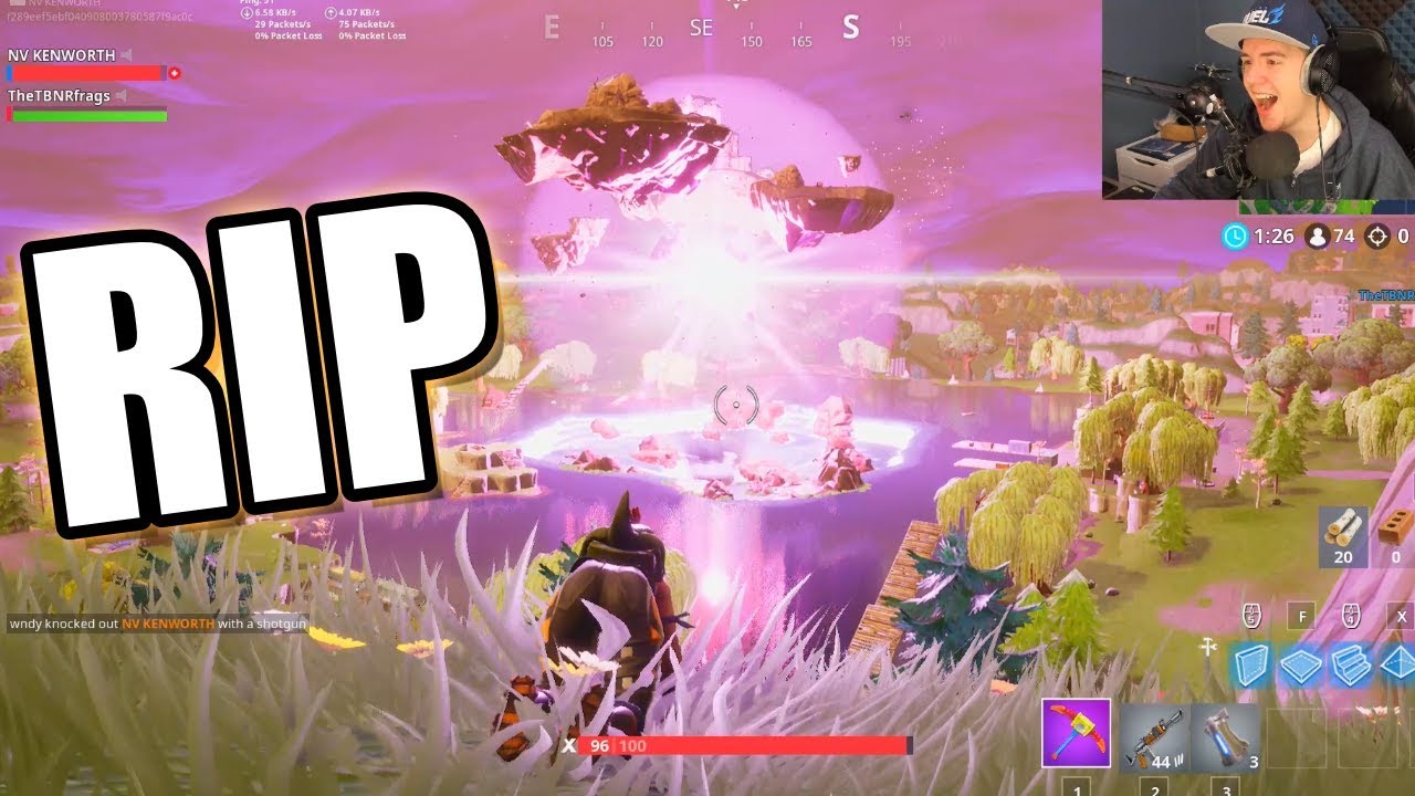 I Got Killed During The Fortnite Cube Event Loot Lake Cube - i got killed during the fortnite cube event loot lake cube event live reaction