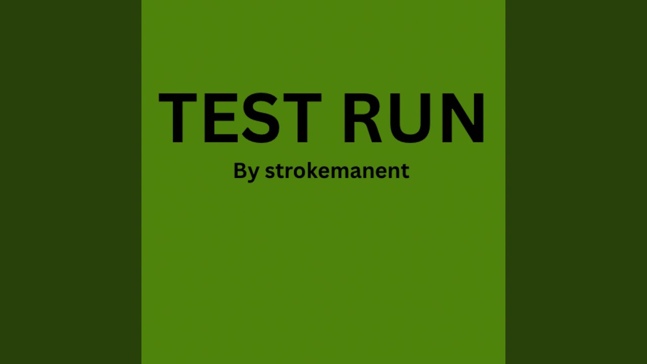Watch Test Run on YouTube Watch Test Run on YouTube
