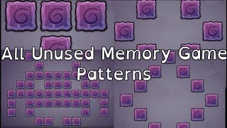 All Unused Memory Game Patterns - My Singing Monsters