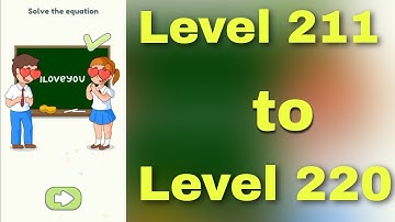 DOP 2: Delete One Part (Level 211-220) Solved Gameplay