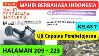 Mahir Berbahasa Indonesia Kelas 7 Halaman 209 - 223 Uji Capaian Pembelajaran Akhir Tahun Soal PAS