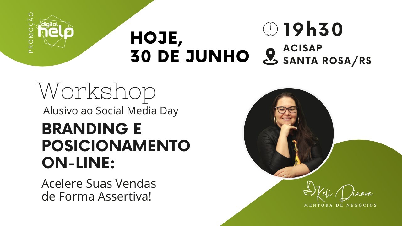 WORKSHOP "BRANDING E POSICIONAMENTO ON-LINE: ACELERE SUAS VENDAS DE FORMA ASSERTIVA!"