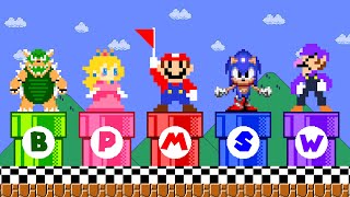 Who is Winner? MARIO Don't Fall Into The WRONG Pipe in Super Mario Bros.! | ADN MARIO GAME