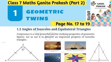 Class 7 Maths | Ganita Prakash (Part 2) | Chapter 1 Geometric Twins | Page No 17 to 19 Solutions