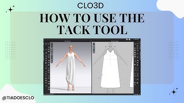 CLO3D How to Use The Tack Tool