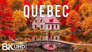 QUEBEC AUTUMN 8K UHD 🍁 – Canada’s Most Beautiful Fall Escape | Forests, Lakes & Old Town
