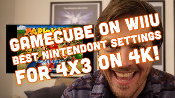 BEST Nintendont Settings for Gamecube on WiiU for 4x3 on 4K TV 2023!!!
