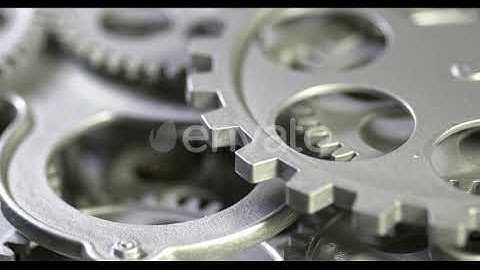 Mechanical Grey Gears Rotation Motion 4 | Stock Footage - Envato elements