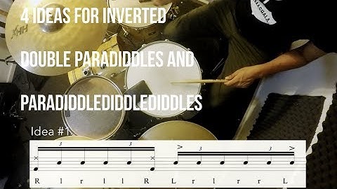 Drum Lesson - Rudiments (#24) - 4 ideas for different inverted Paradiddles