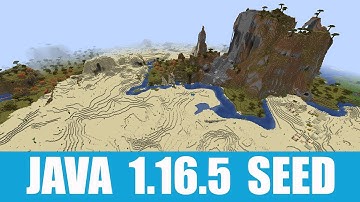 Minecraft Java 1.16.5 Seed: Many villages and temples surround shattered savanna plateau at spawn